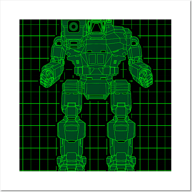 Hunchback mech Wall Art by Oswald's Oddities